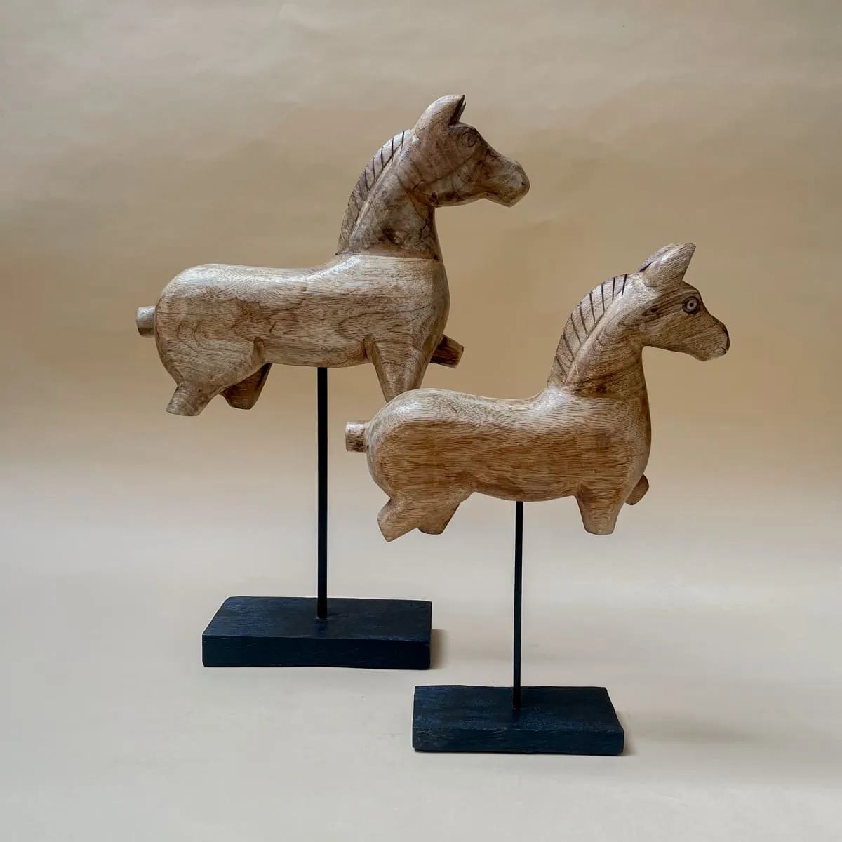 Edit House & Home-Home Artisan Nicholas Wooden Horse Sculpture (Small)