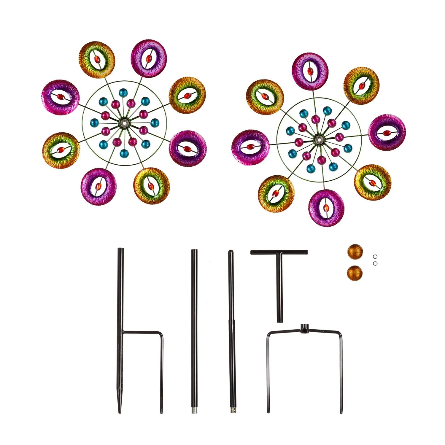 Evergreen Wind,75"H Musical Notes Wind Spinner,22.05x10.24x74.41 Inches