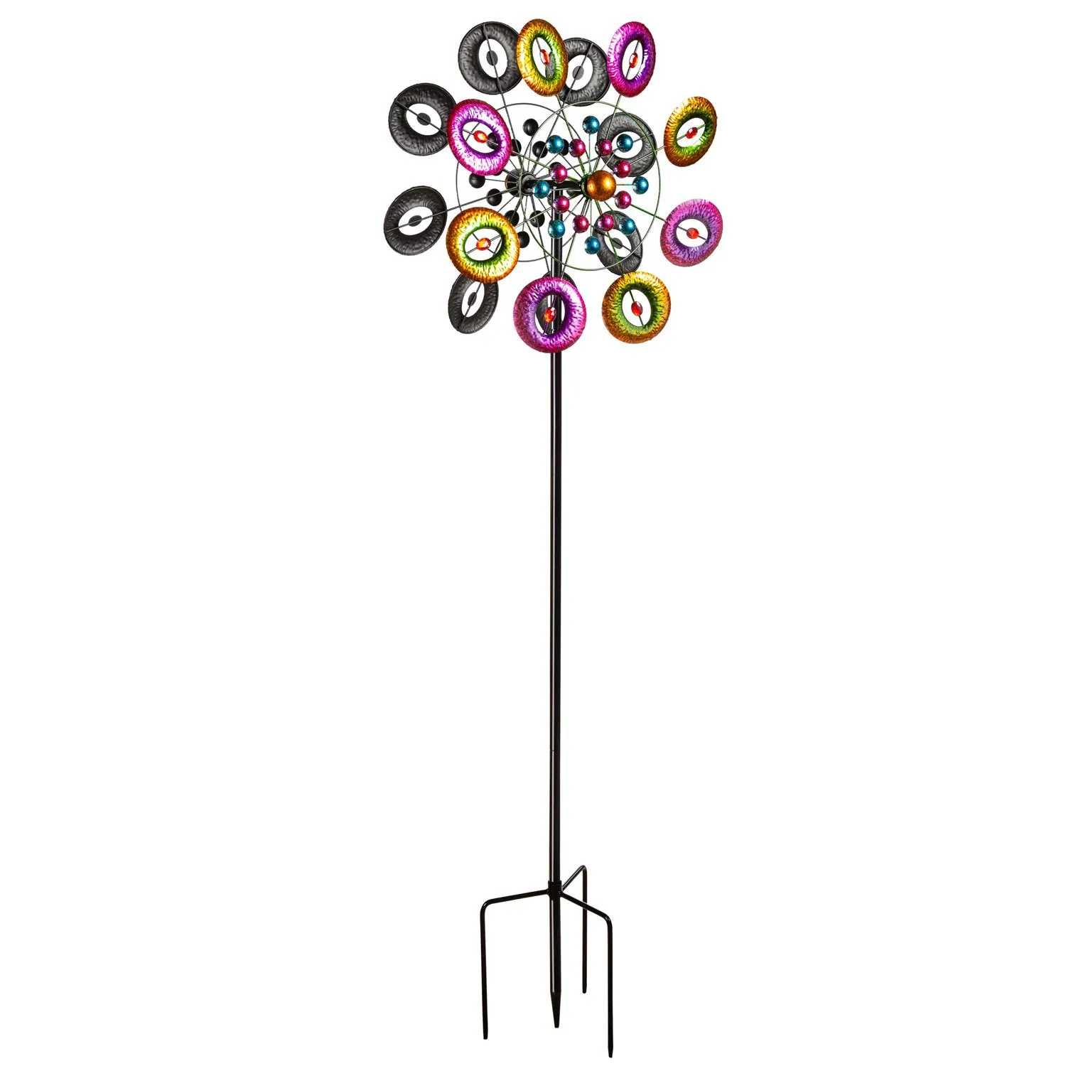 Evergreen Wind,75"H Musical Notes Wind Spinner,22.05x10.24x74.41 Inches
