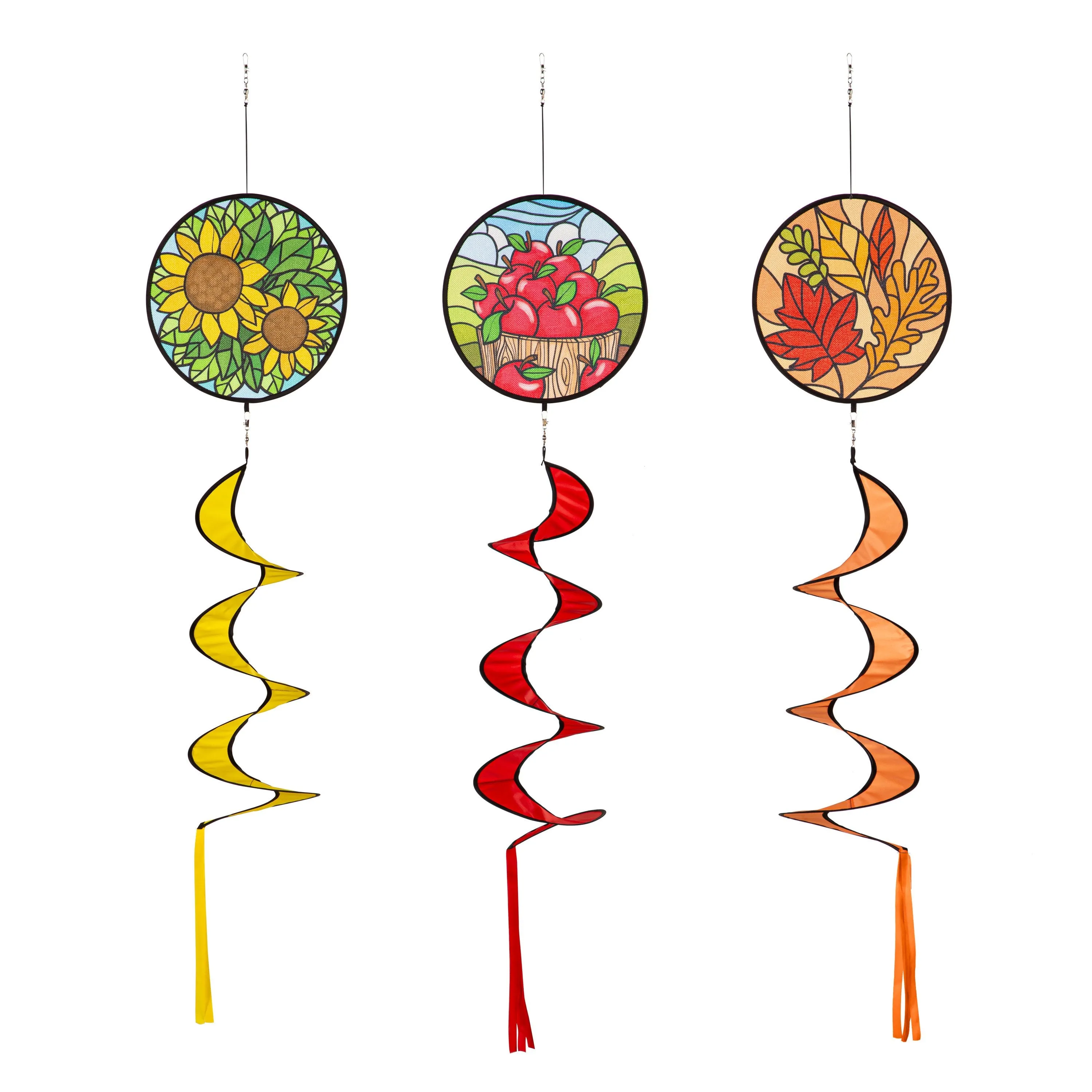 Fall Harvest Fabric Wind Spinner,45635