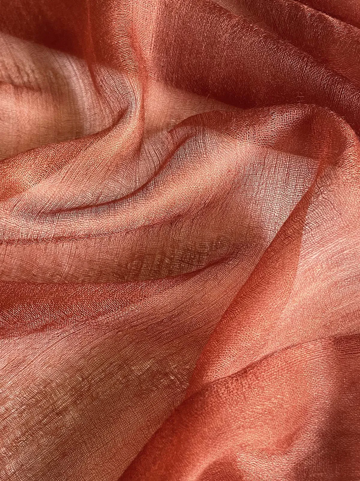 Featherlight Auburn Cashmere Scarf