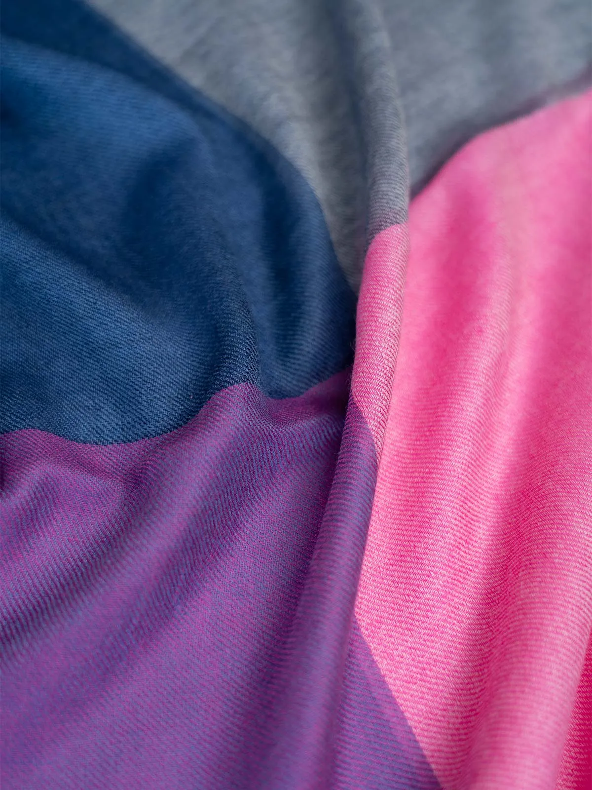 Featherlight Blue Purple Cashmere Scarf