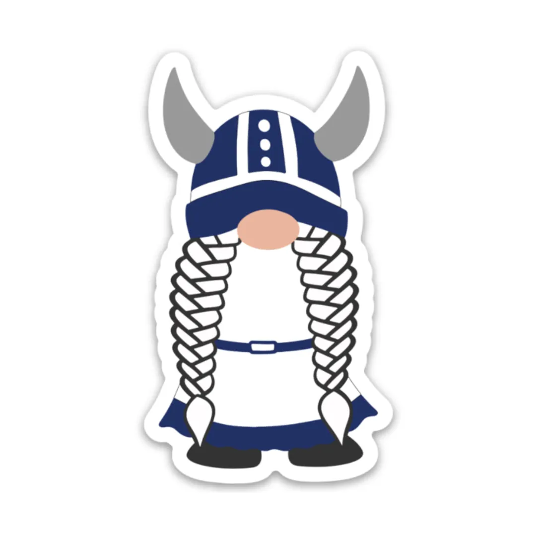 Finnish Viking Girl Gnome Sticker