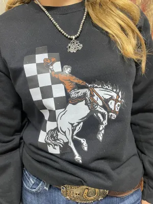 GAME ON BRONC RIDER - BLACK