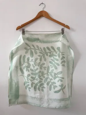 Hand-Painted Scarf - Jade