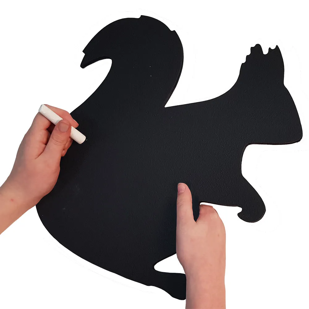 Handheld Chalkboards - Woodland Animals Set of 4 (Owl, Rabbit, Hedgehog, Squirrel)