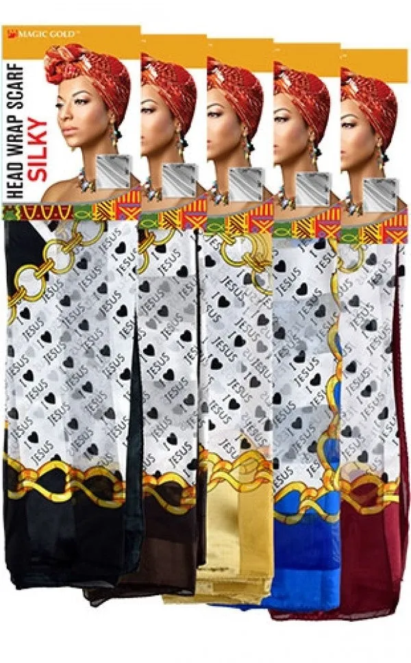 Head Wrap Scarf-Silky #13