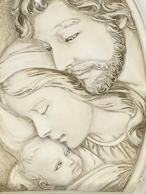 Holy Family Holy Water Font (8")