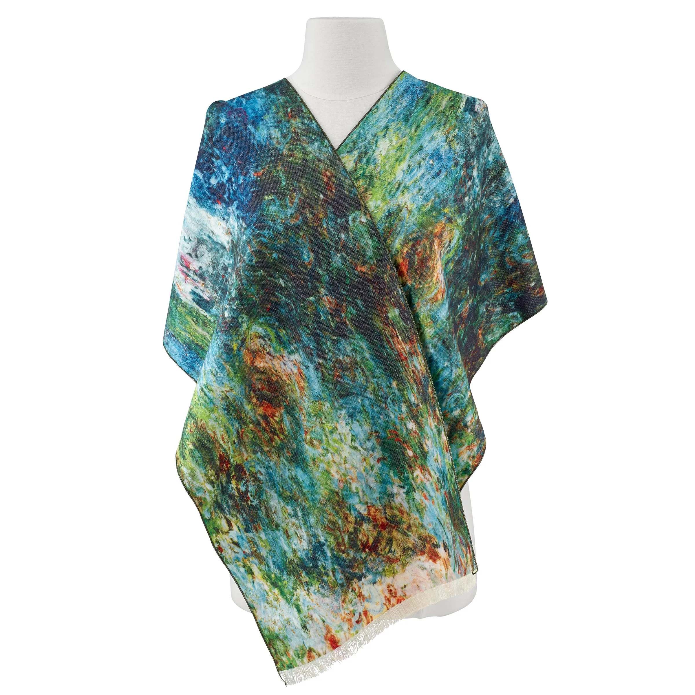 House Viewed From Rose Garden Viscose\Poly Scarf