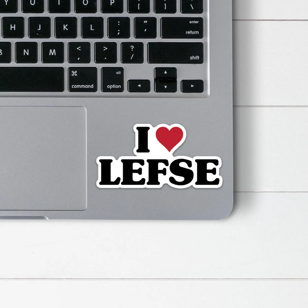 I Love Lefse Sticker