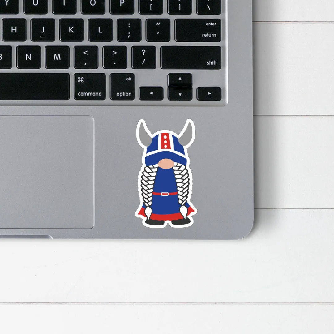 Icelandic Viking Girl Gnome Sticker