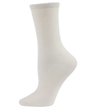 Ivory Cashmere Crew Socks