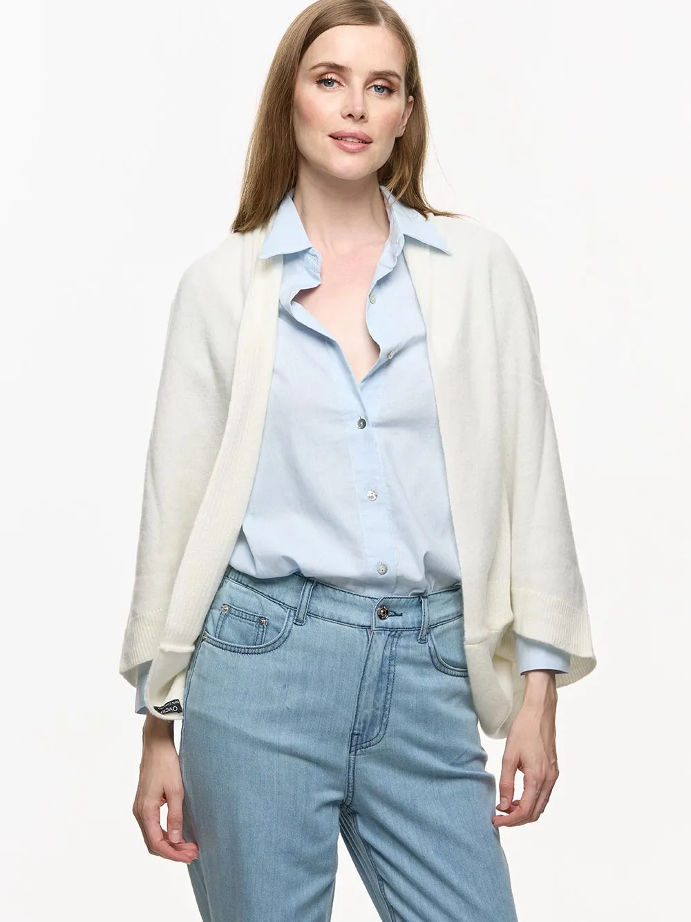Ivory Wearable Cashmere Wrap