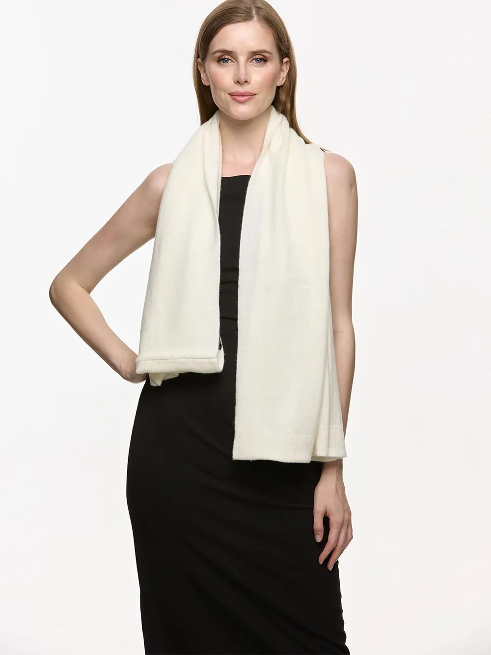 Ivory Wearable Cashmere Wrap