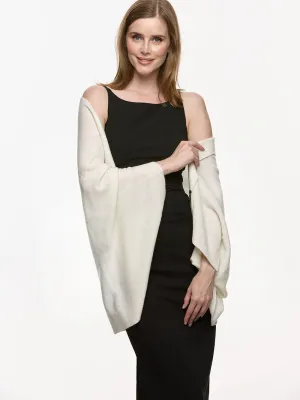 Ivory Wearable Cashmere Wrap