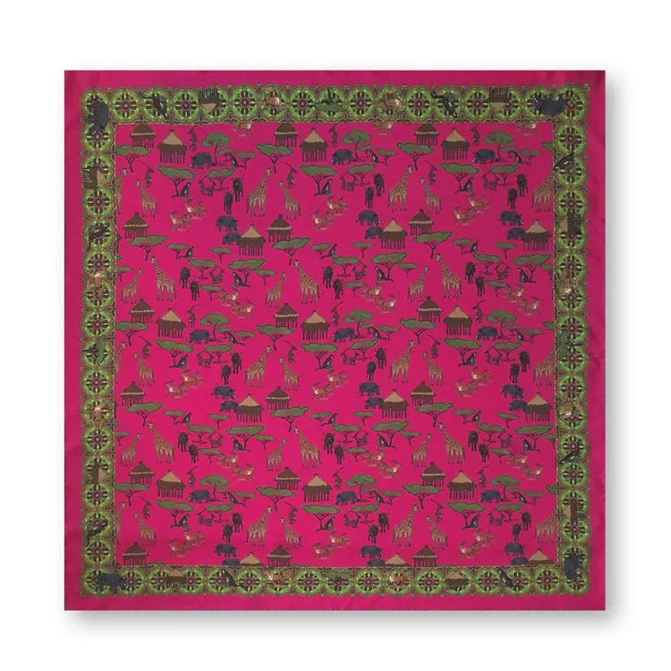 Kevin's Finest Silk Safari Scene Square
