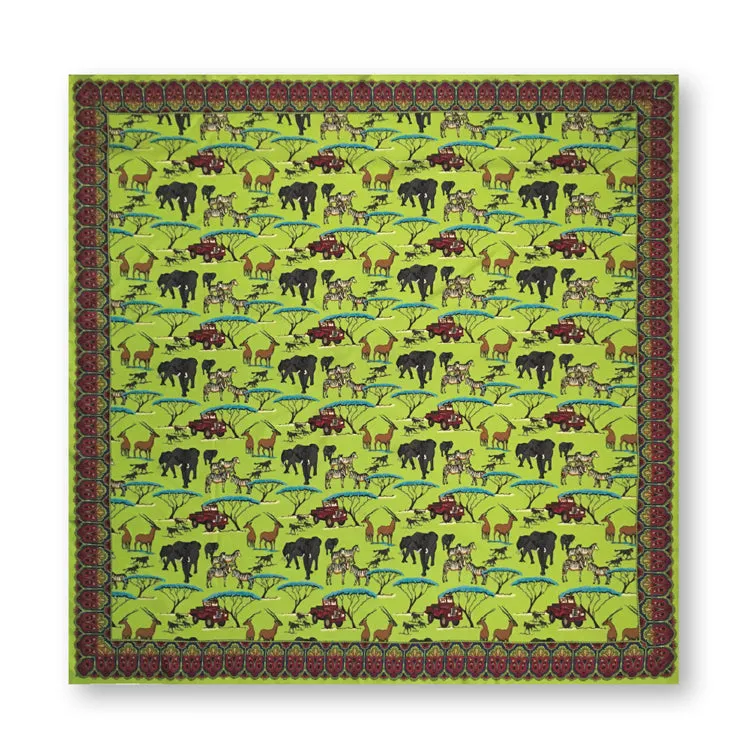 Kevin's Finest Silk Safari Scene Square
