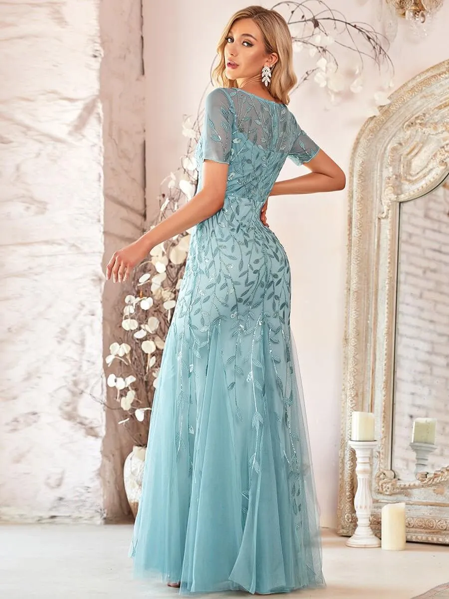 Krystal dress with sequins in dusky blue s10-12 Express NZ wide