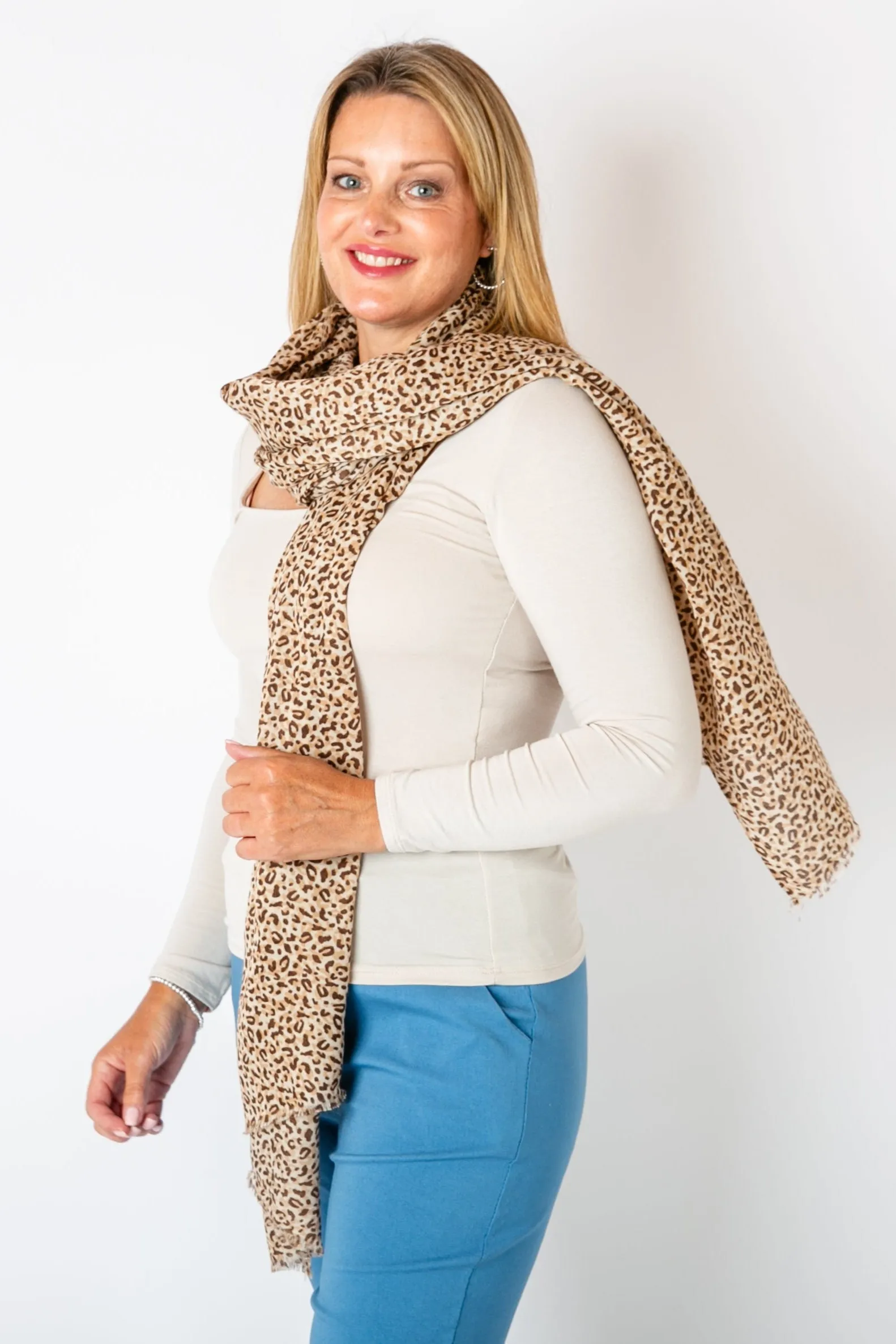 Leopard Print Scarf