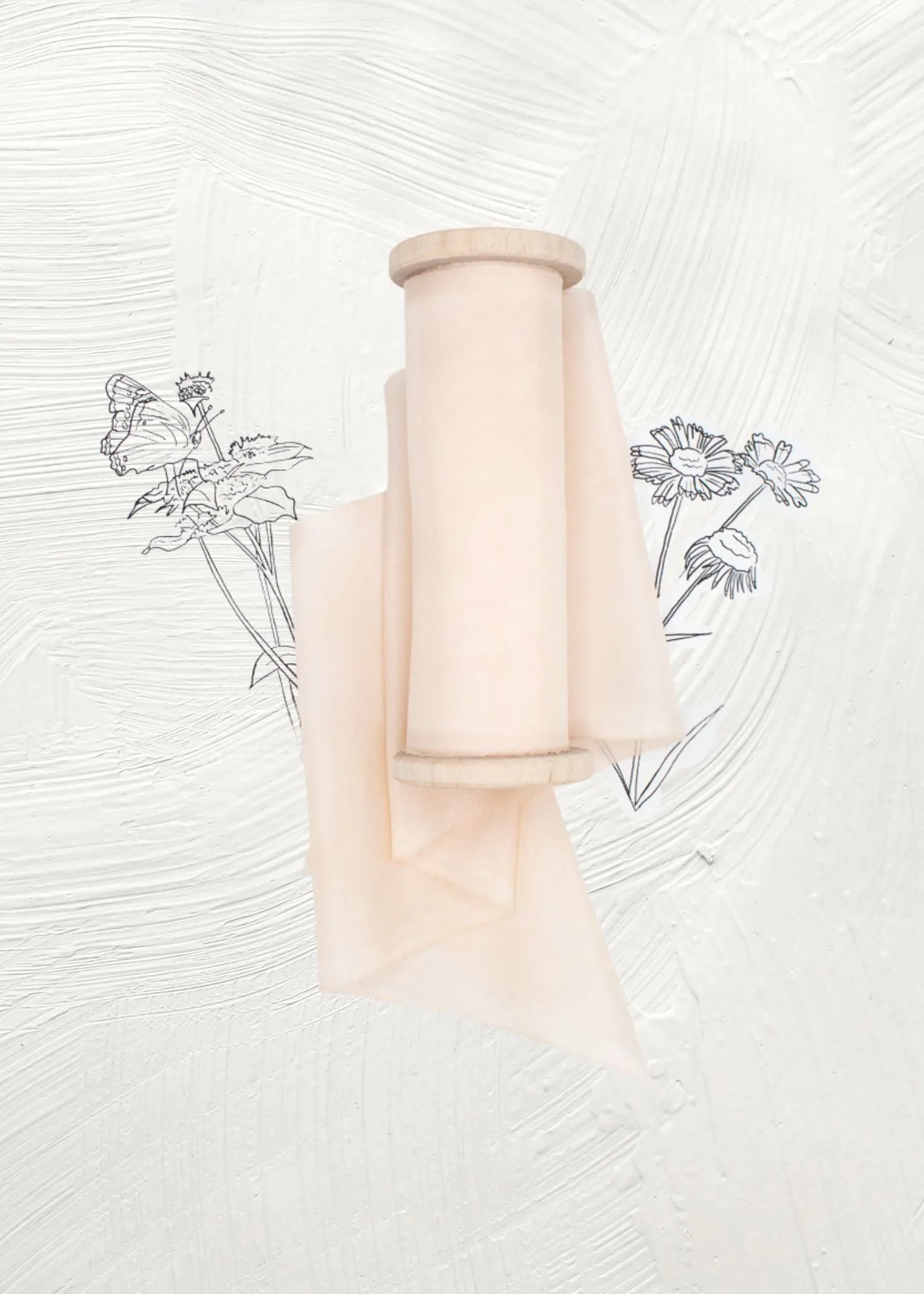 Lily Pink Habotai Silk Ribbon