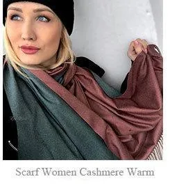 Lisette Charles Luxury Oversize Plaid Cashmere Wool Pashmina Scarf