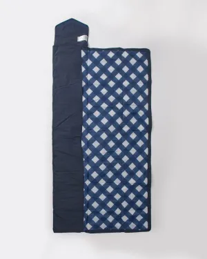 Little Unicorn Outdoor Blanket - 5X7 - Navy Plaid