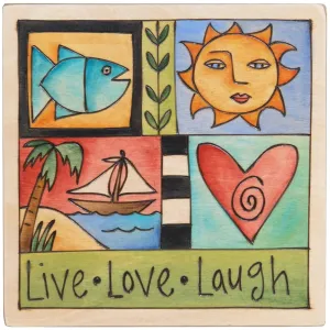 Live, Love, Laugh Plaque by Sticks, PLQ001-S317488