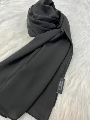 Medina Silk Chiffon - Black