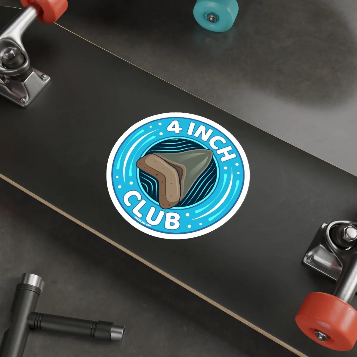Megalodon 4 Inch Club Round Sticker
