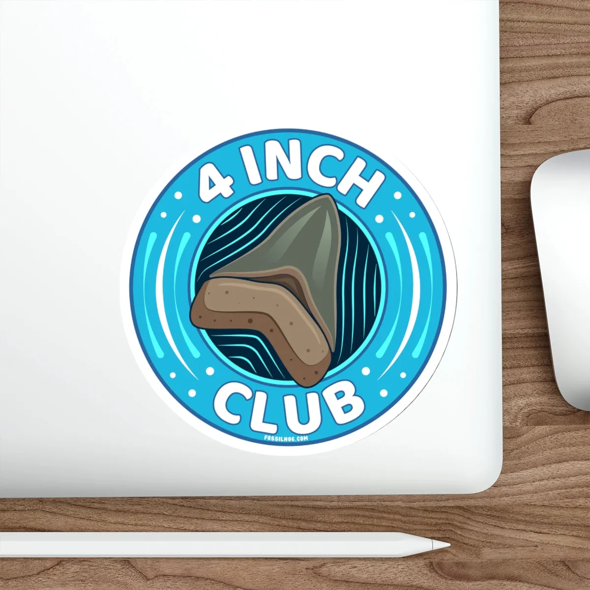 Megalodon 4 Inch Club Round Sticker