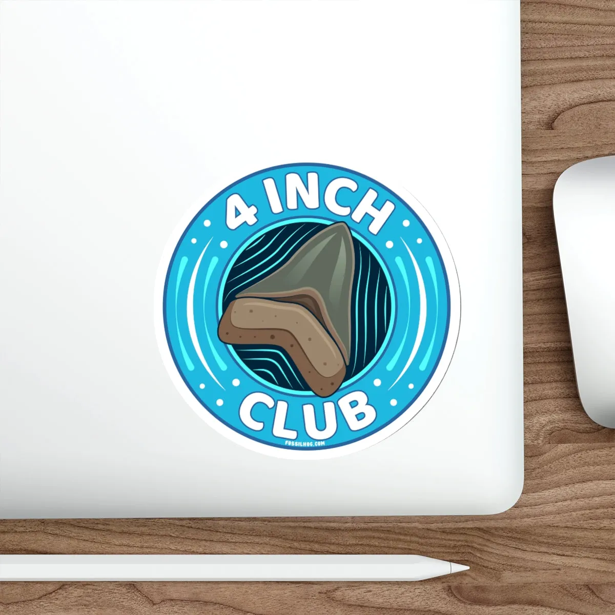Megalodon 4 Inch Club Round Sticker