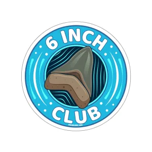 Megalodon 6 Inch Club Round Sticker