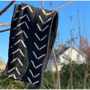 Nambili 'Isabis' Mud Cloth Scarf - Black on White