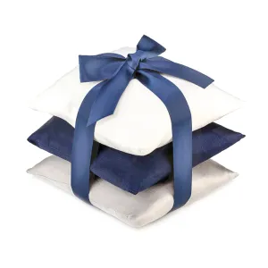Navy Silk Sachet Set