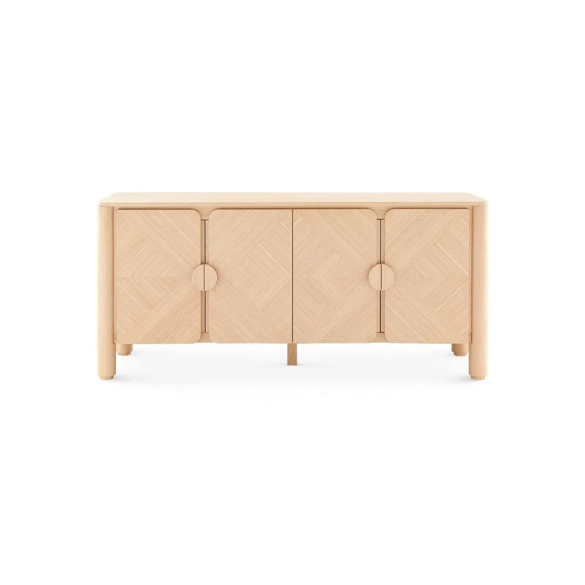 Nolan 4-Door Cabinet / Pristine Oak