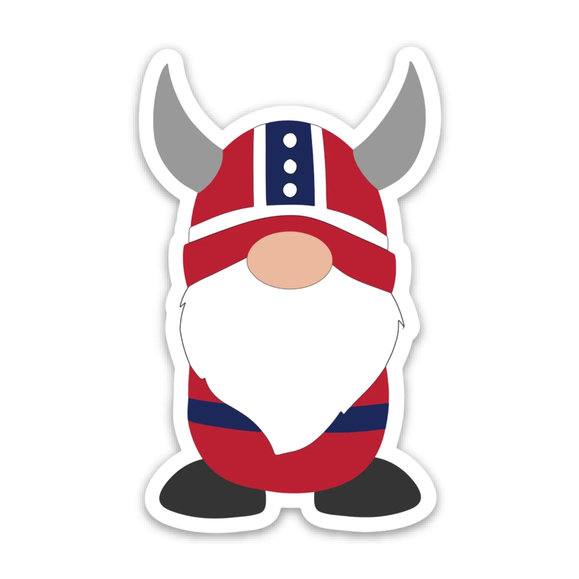 Norwegian Viking Boy Gnome Sticker