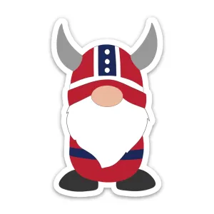 Norwegian Viking Boy Gnome Sticker