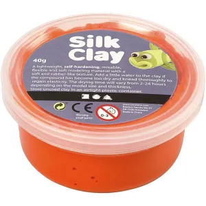 Orange Colour Pliable Lightweight Modelling Compound With Plastic Tub 40 g