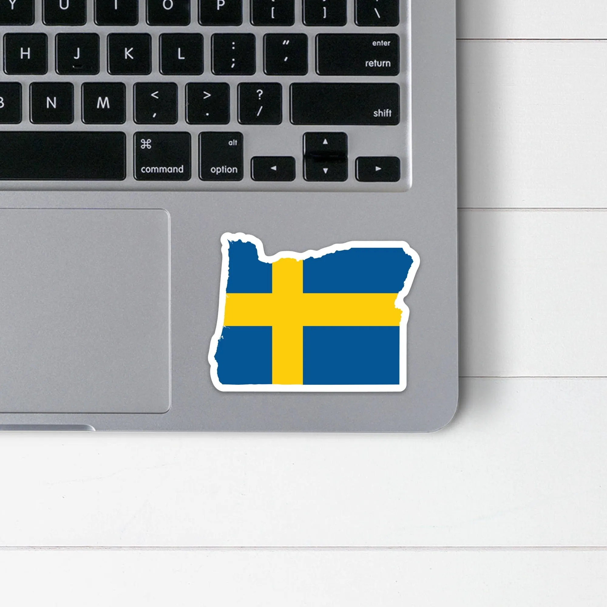 Oregon Swedish Flag Sticker
