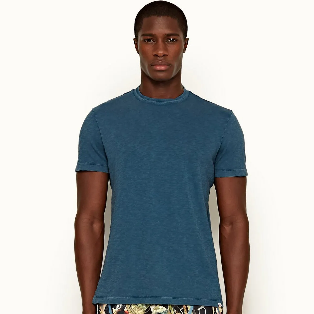 Orlebar Brown - Sammy GD Garment Dyed T-Shirt in Blue Slate