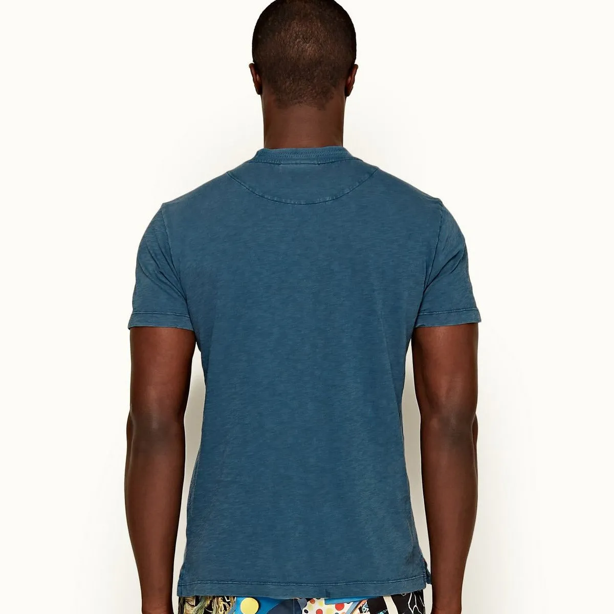 Orlebar Brown - Sammy GD Garment Dyed T-Shirt in Blue Slate