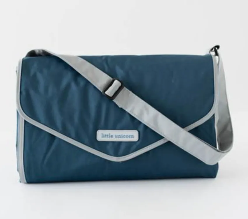 Outdoor Blanket - Navy Gingham 5x5