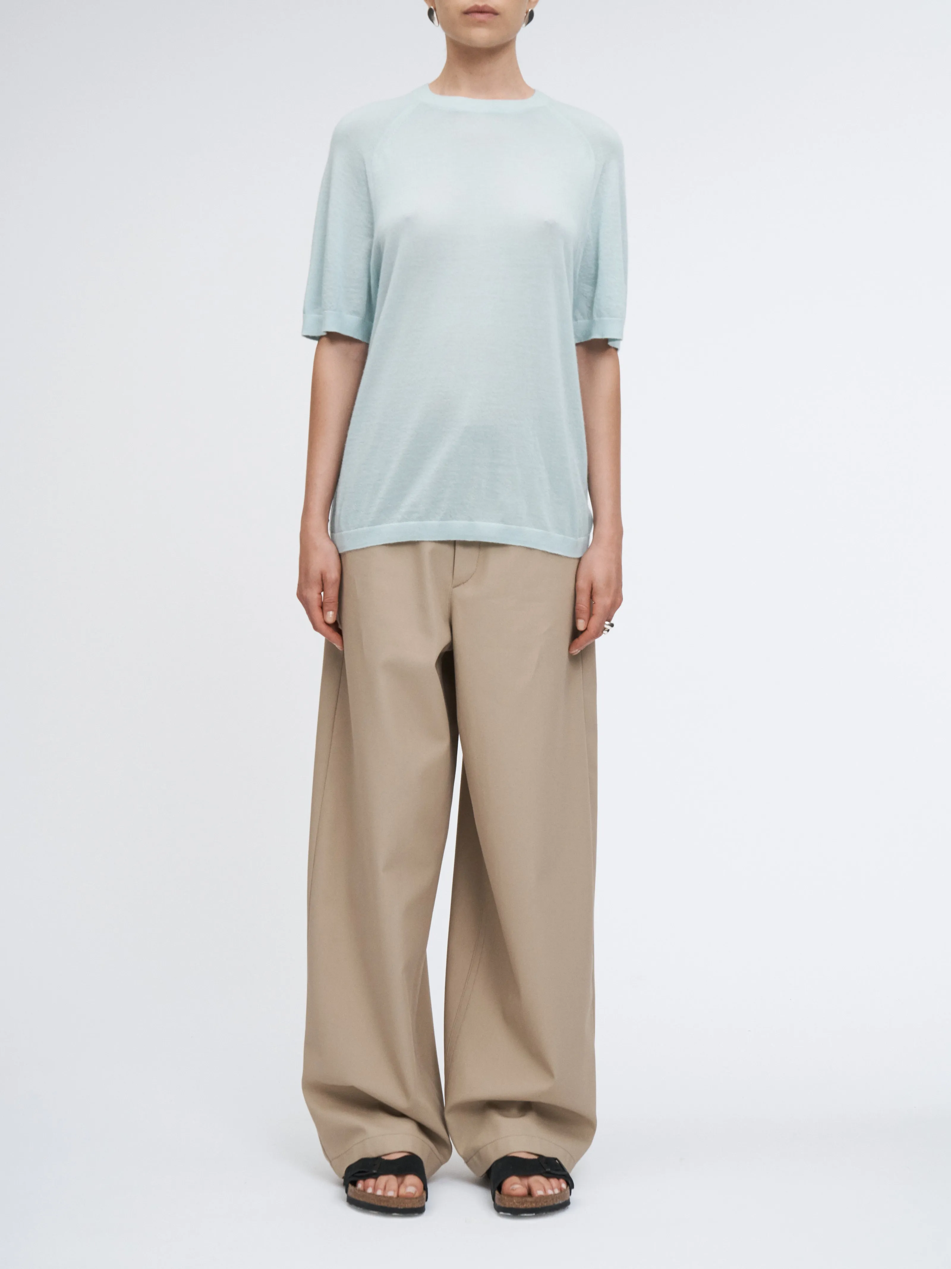 Oversized T-Shirt in Duck Egg Blue