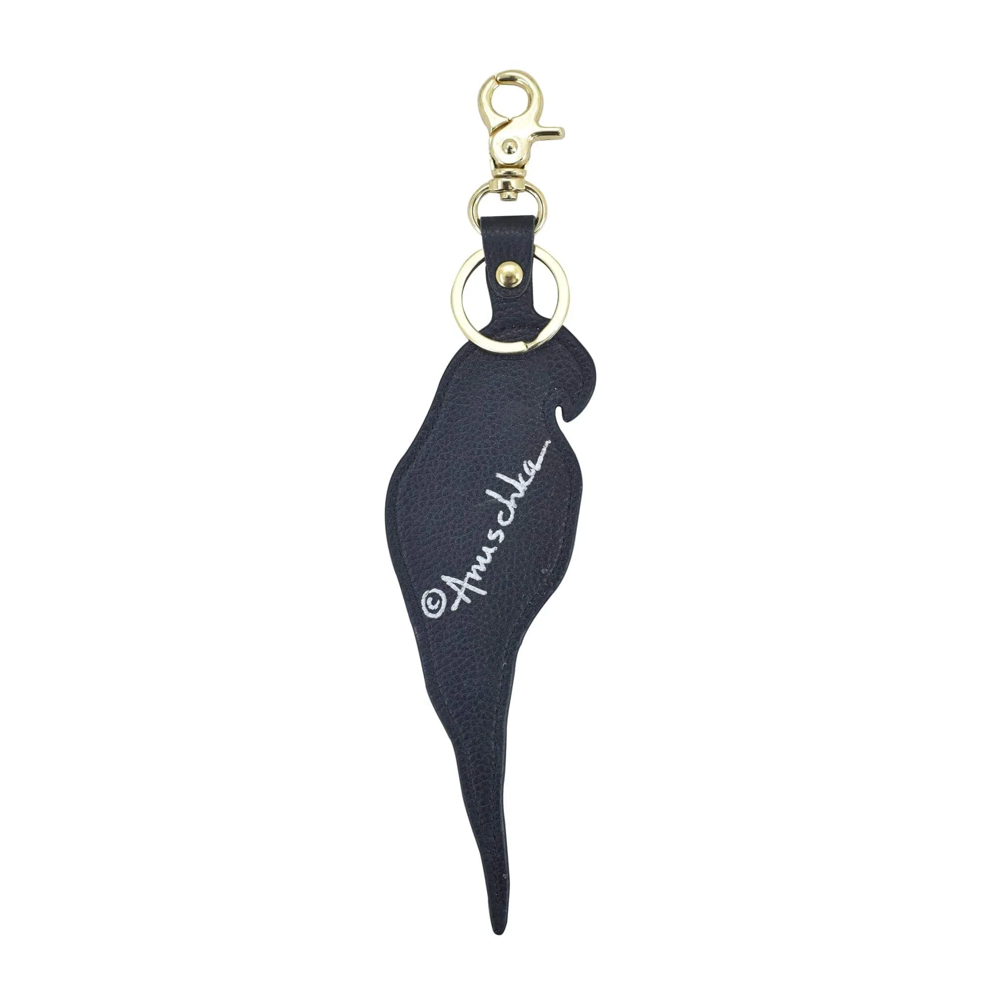 Painted Leather Bag Charm K0010 - Keycharms