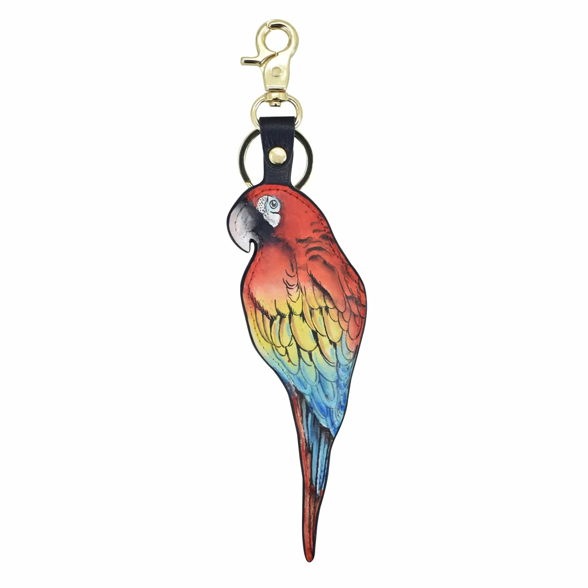 Painted Leather Bag Charm K0010 - Keycharms