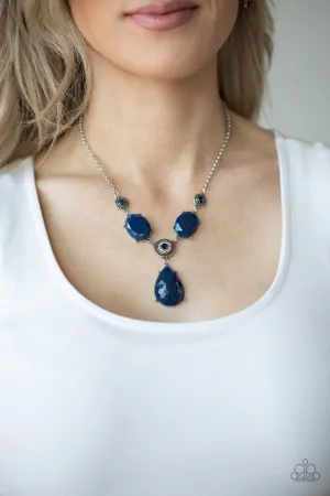 Paparazzi Heirloom Hideaway Necklace Blue