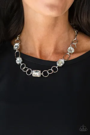 Paparazzi Urban District Necklace White