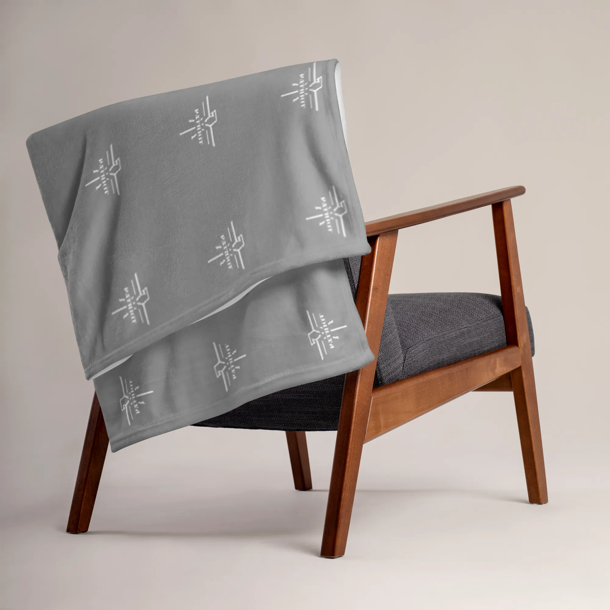 Patriot Throw Blanket Grey