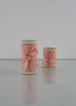 Peach Pearl Habotai Silk Ribbon *sale