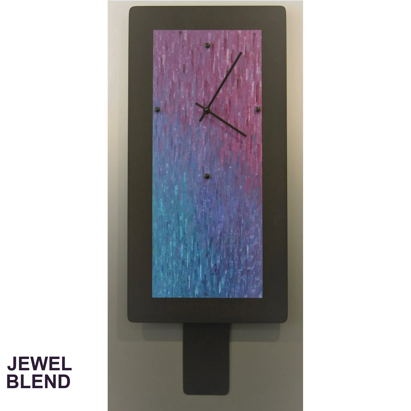 Pendulum Wall Clocks, B820P, B1020P, B1224P Jewel Blend by Linda Lamore